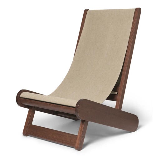 Hemi Lounge stol- Dark Stained/Natural