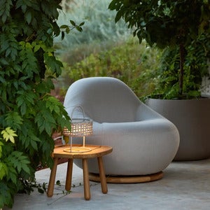 Gem lenestol m/teak dreie Desert sand, Rise