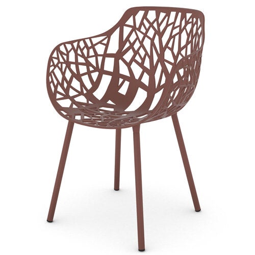 Forest Stol med armlener Terracotta 