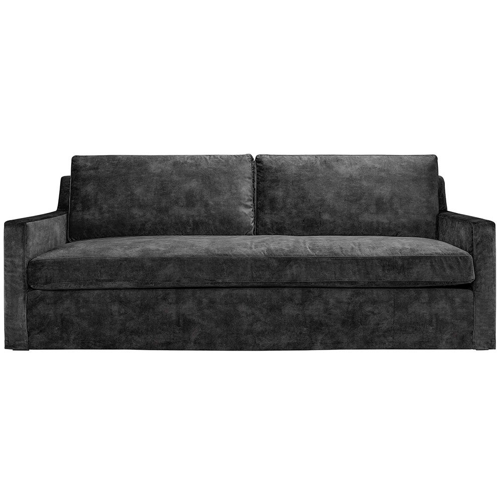 Guilford 3-seter sofa Velvet Dark Grey Artwood