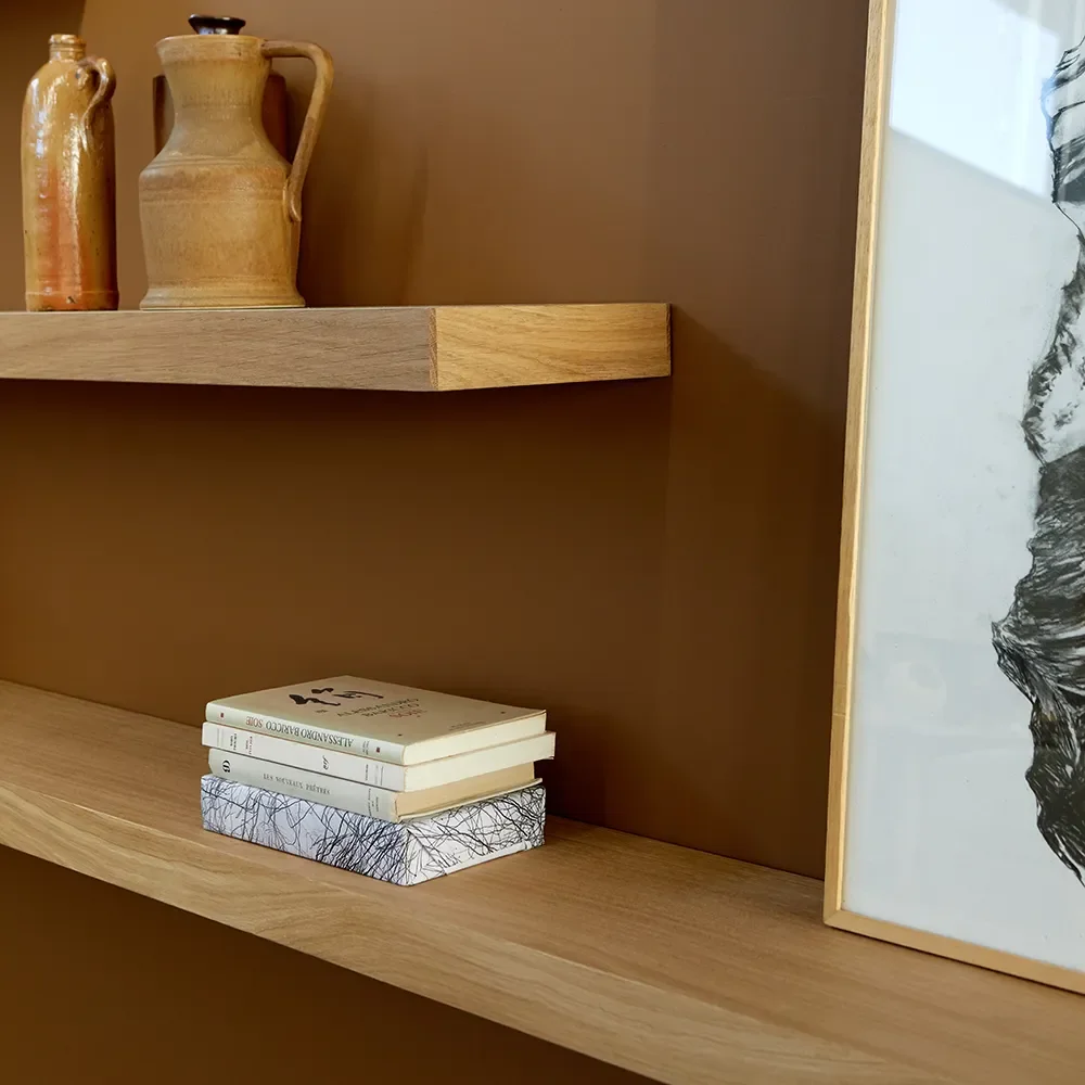  Vegghylle eik 140x22 cm