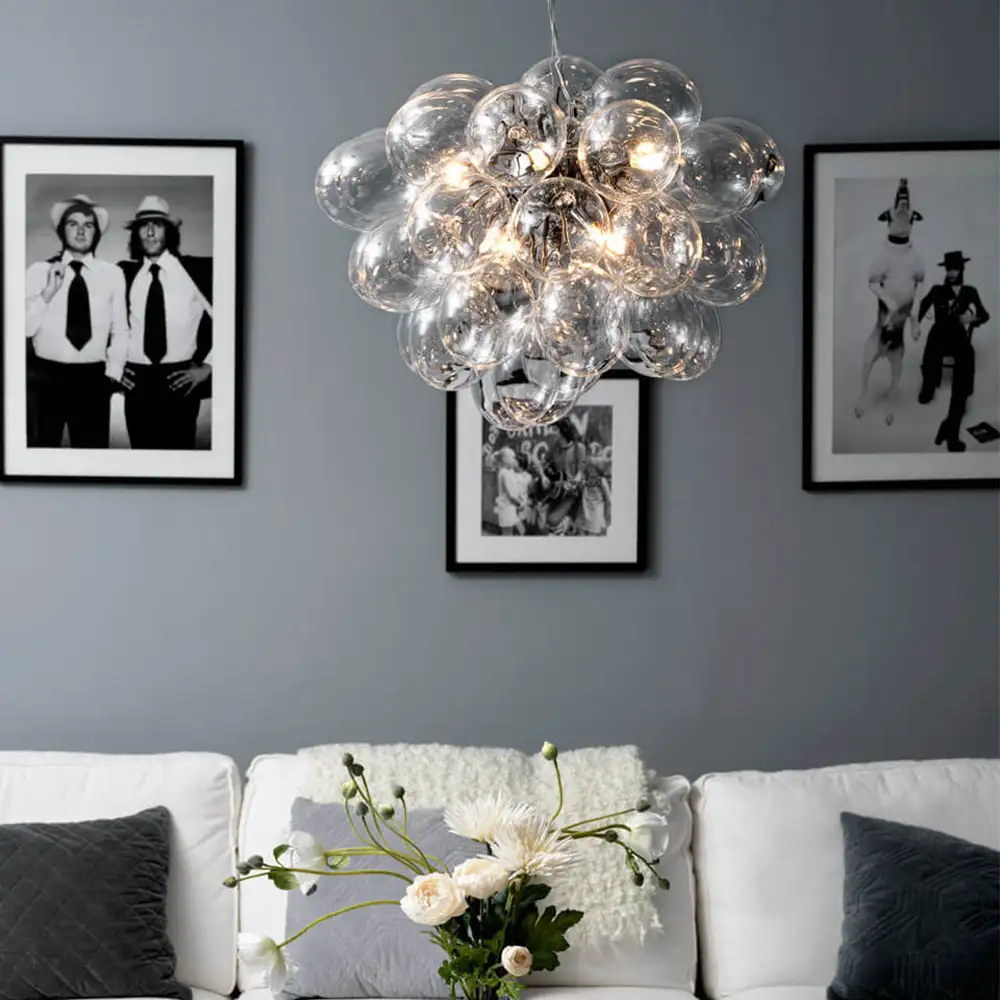 Gross Taklampe Ø50cm Transparent