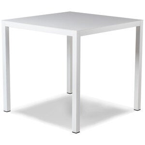 Aria spisebord 70x70 cm white aluminium 