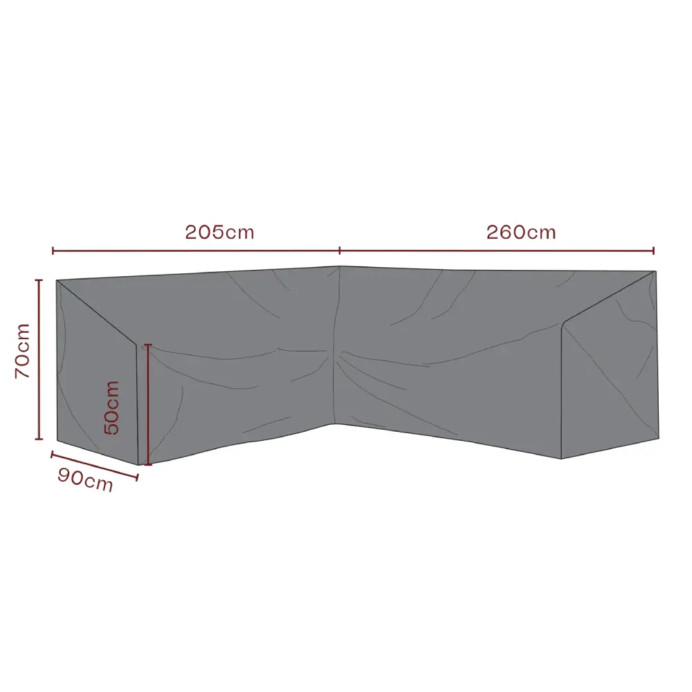Møbeltrekk Hjørnesofa 260/205x70 cm Premium