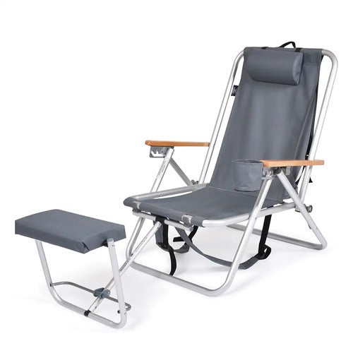 Roxy strandstol senior grå