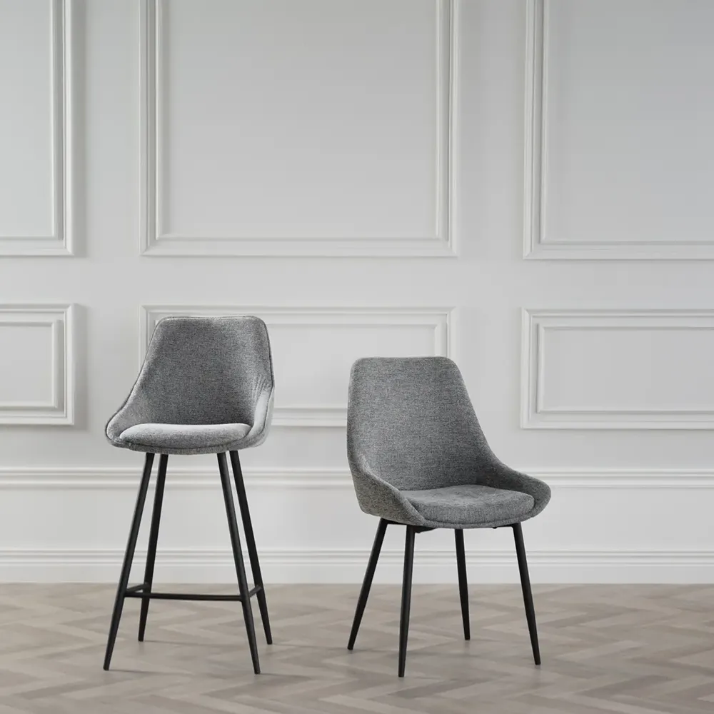 Sierra spisestol grå stoff