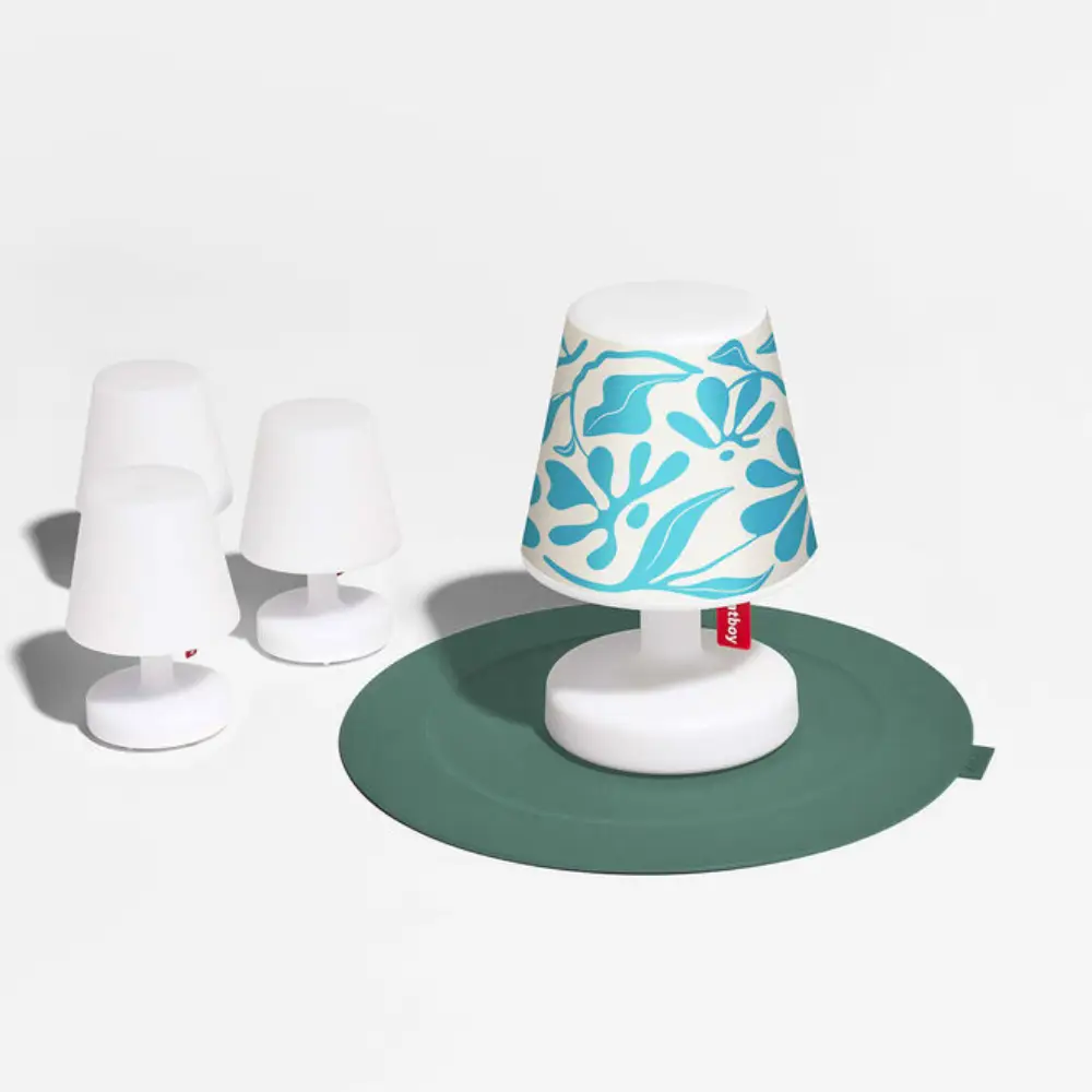 Cooper cappie lampeskjerm blue leaf