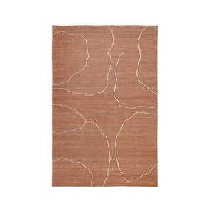 Håndvevd Teppe i Jute Gesso Terracotta 200x300 cm