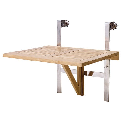 Balkongbord 51x65 cm Balkon bord teak 