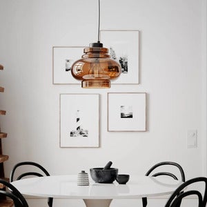 Dolores taklampe Ø30 cm konjakk