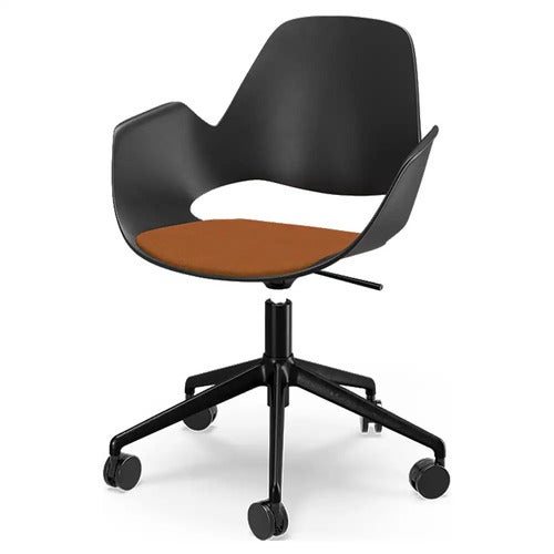 Falk stol med hjul Terracotta