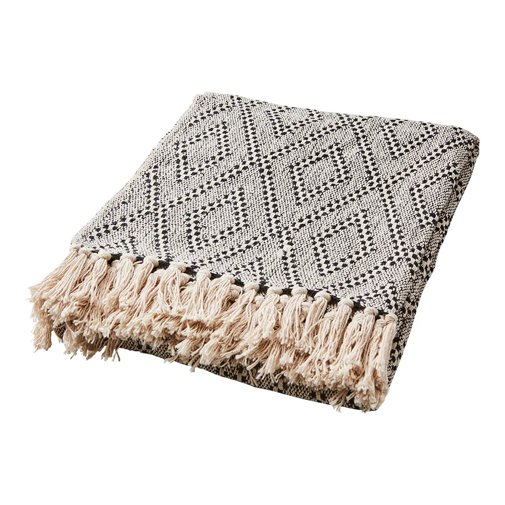  ANNA teppe beige/svart