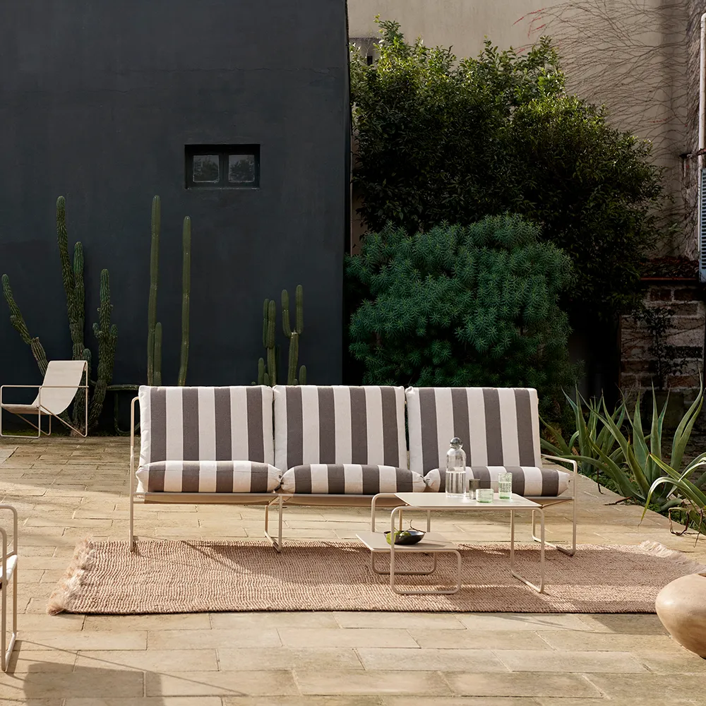 Desert 3-seters sofa Stripe Cashmere/Chocolate