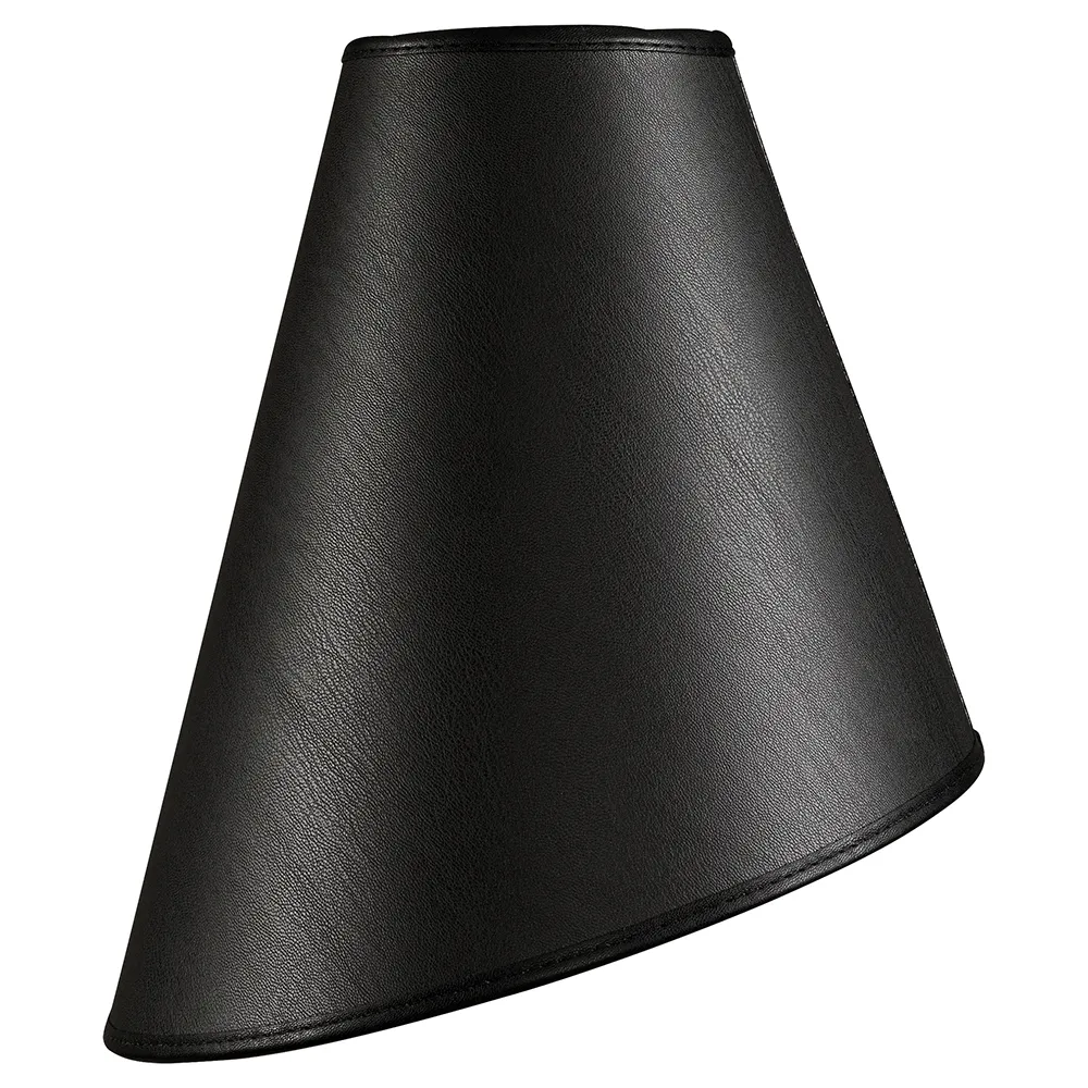 Lampeskjerm Cone Leather black
