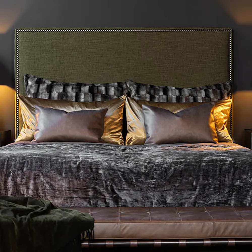 BELMONT Putetrekk Grey/Simply Greige med vevd bakside 60x60 cm