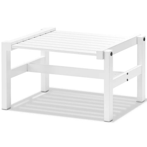 55x55cm skammel aluminium hvid 