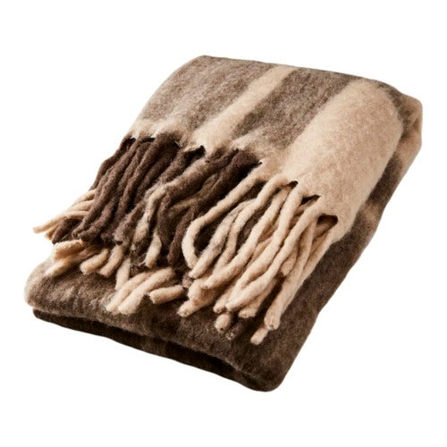 FRASSE rutete brun/beige/grå