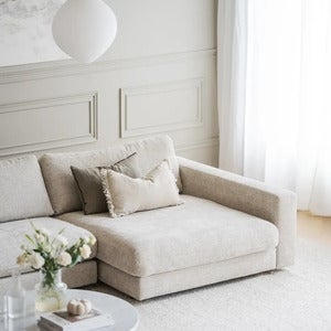 Duncan chaiselong høyre stoff Robin lysegrå