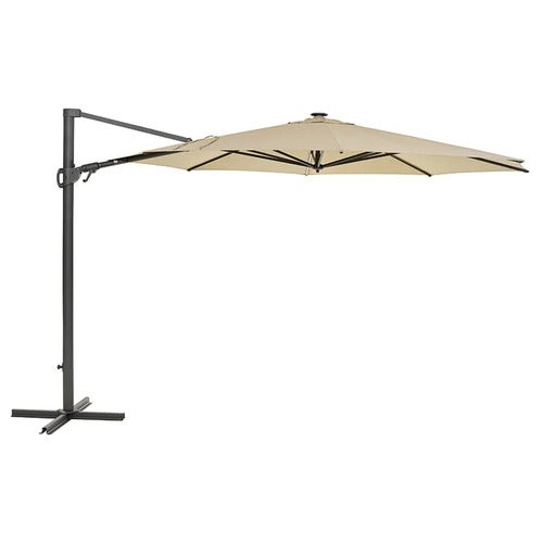 Cliento parasoll 350 cm Light Grey / Khaki