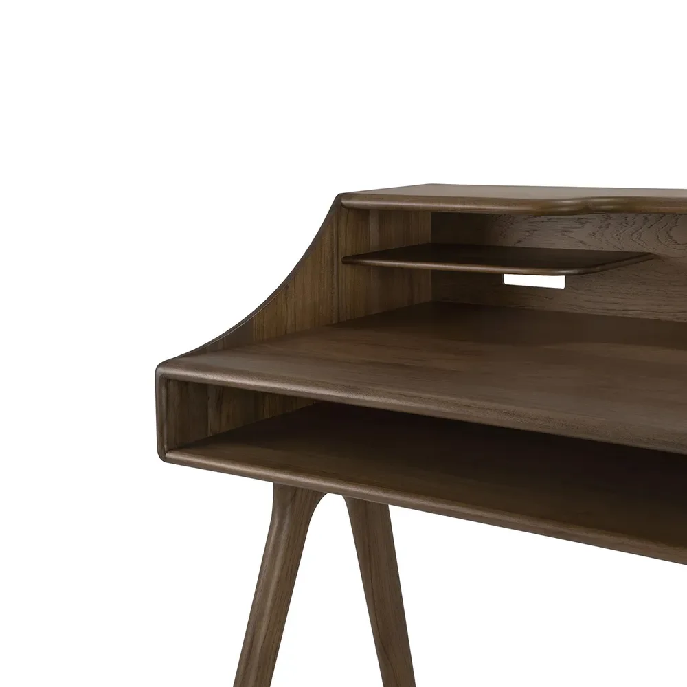 Skrivebord i teak Flow Wild Brown