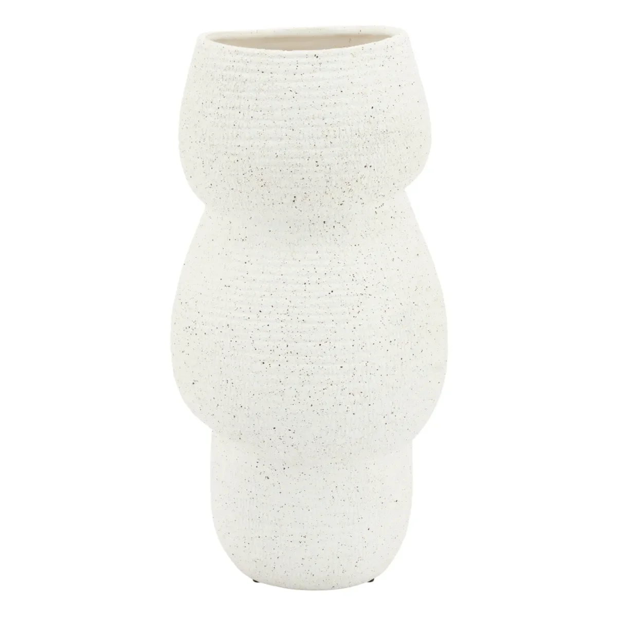 Grava large Vase 23,5x23,5x46 cm Leirtøy Off white