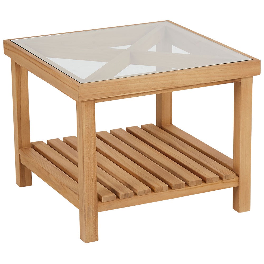 Varm salongbord natur teak Brafab