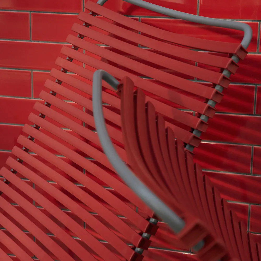 Click gyngestol paprika/grå bambus