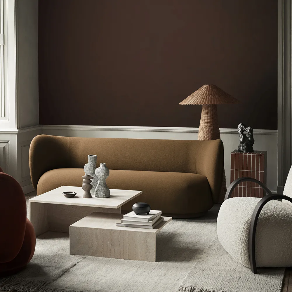 Rico 3-seter sofa Grain - Caramel