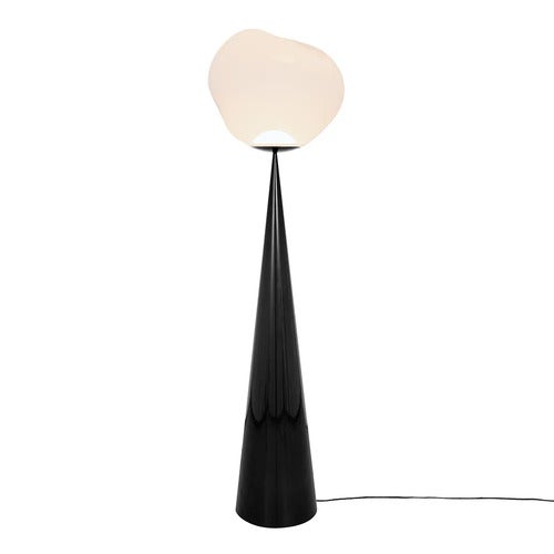 Melt Cone Fat Gulvlampe Opal/Black LED