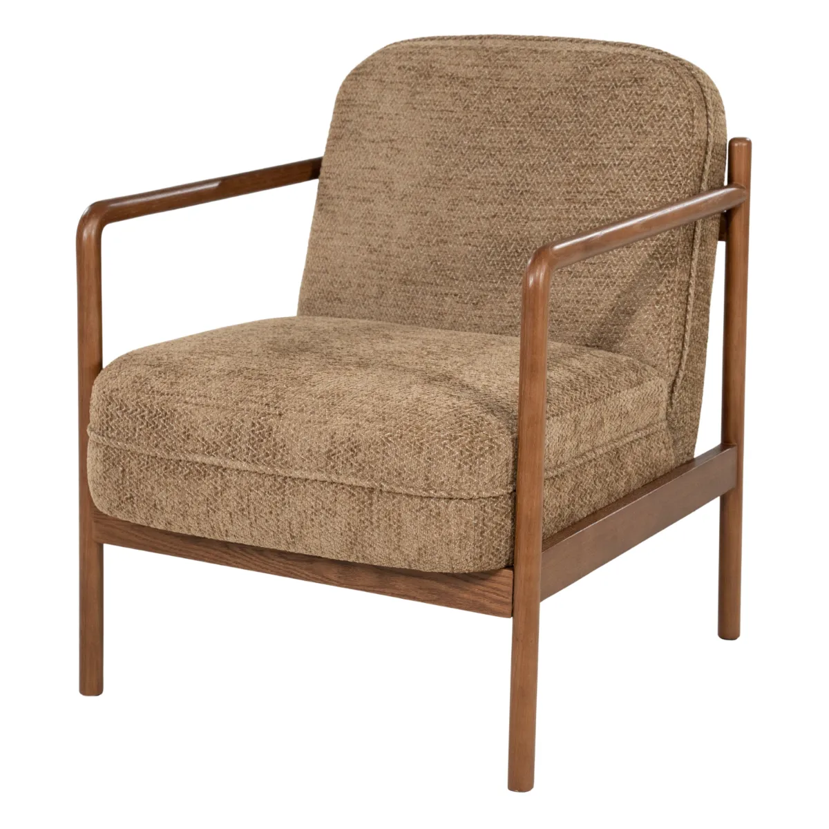 By-Boo, Sutton 66x77x82 cm Eiken Tre & Stoff Brun