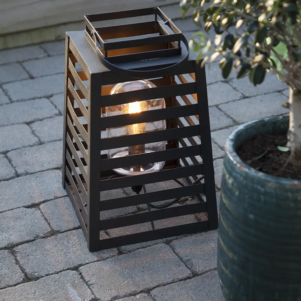 Yankton bord/gulvlampe Svart