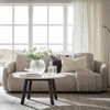 Norris sofa 3-seter stoff Anna lys beige
