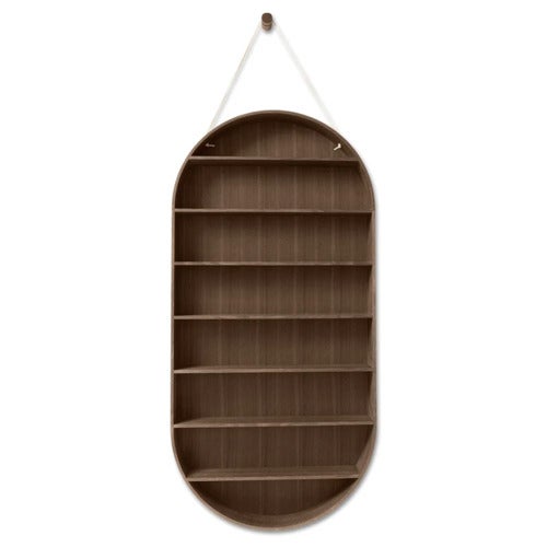 Oval Dorm Hylle - Smoked Oak