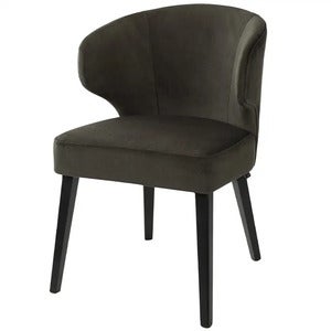 La Vella spisestol mørkebrun fløyel Artwood 