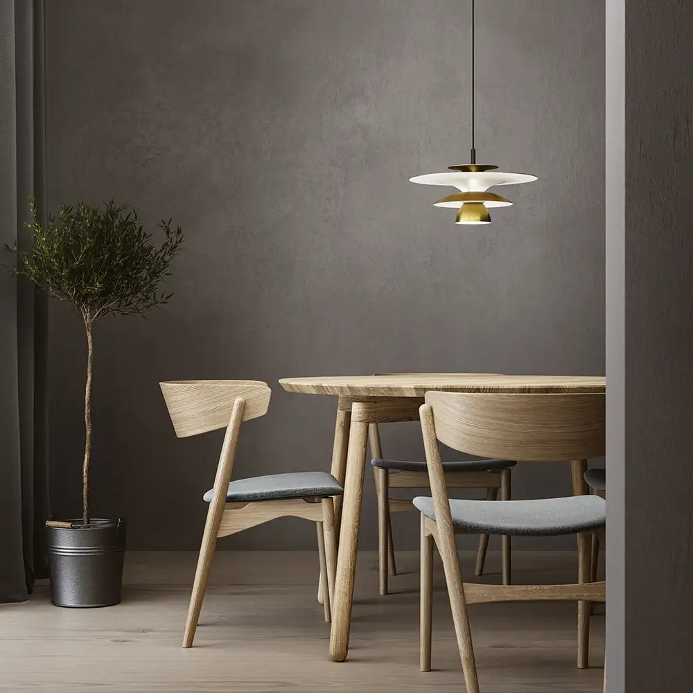 Picasso-pendel 380 mm Antikk messing