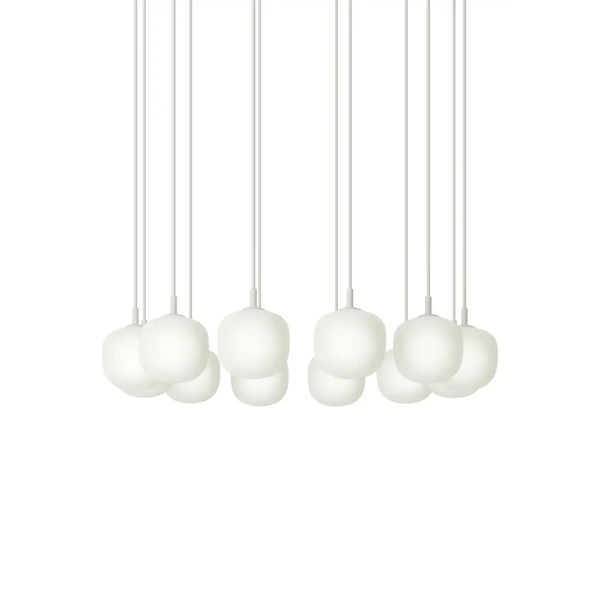 Rime Pendant Cluster - Ø12 - 12 - White / White  