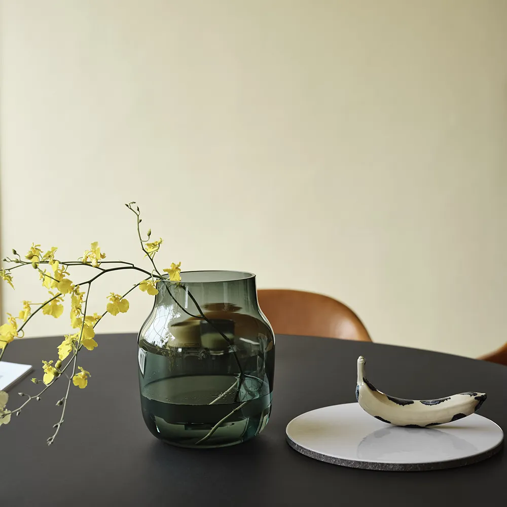 Silent Vase Ø20 cm Dark Green