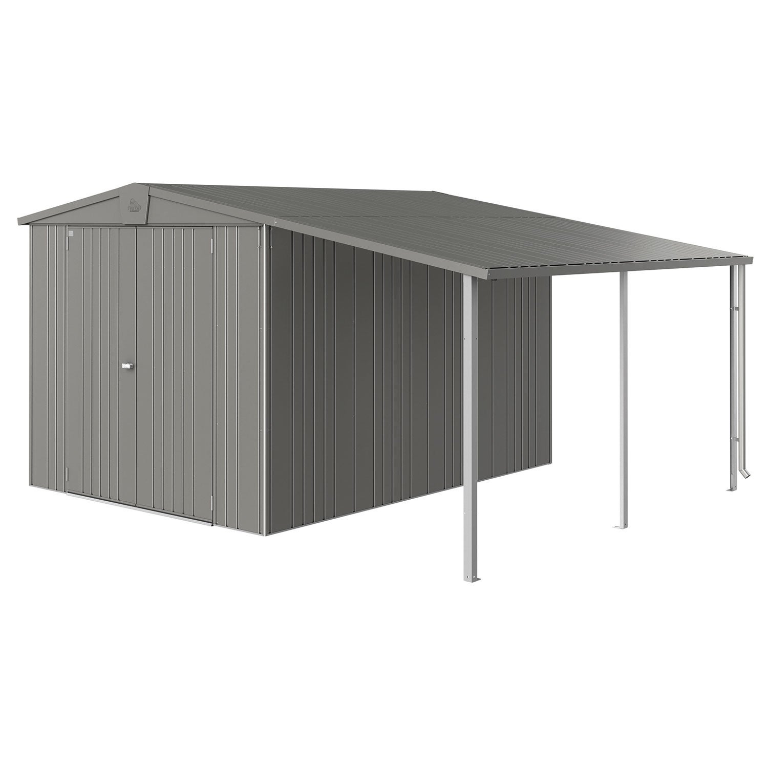 Europa sidetak Hageskur størrelse 67 metallic kvartsgrå Biohort