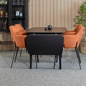 Ella Spisebord 125x85 med klaff svart