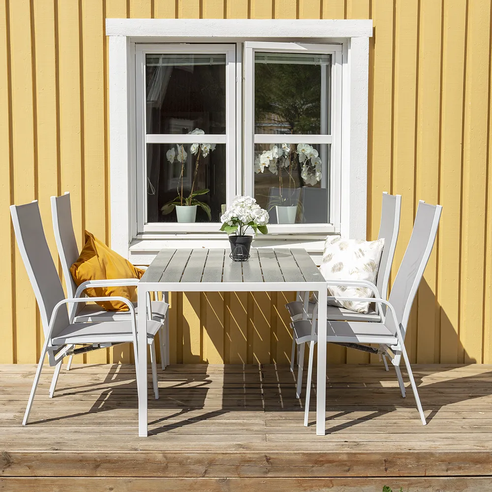 Copacabana posisjoneringsstol hvit/grå 2-pakning