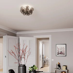 Gross plafond Ø30 cm Røykgrå