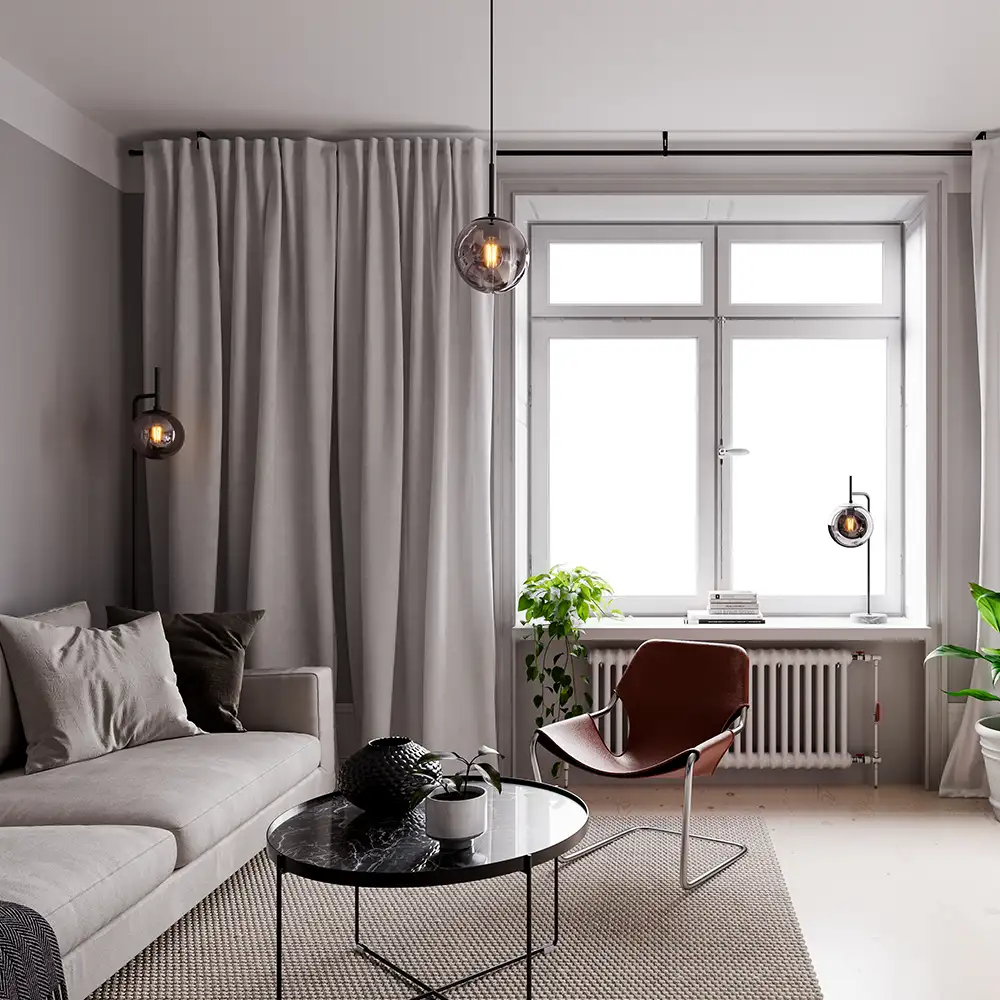 Boyle Gulvlampe Grå 