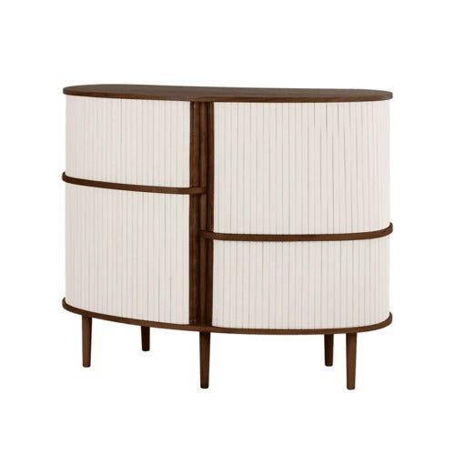 Audacious Highboard Skap mørk eik/White Sands