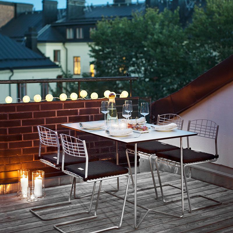 High Tech bord 70 X 110 cm Varmgalv. Grythyttan Stålmöbler