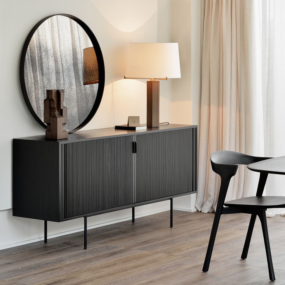 Block Organic skulptur espressolakkert mahogni