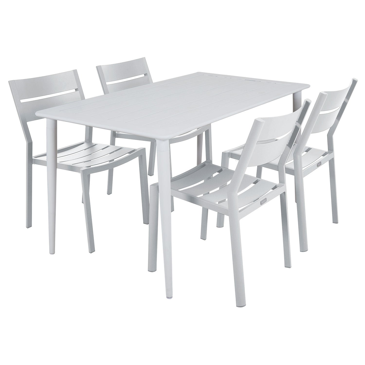 Nimes/Delia spisegruppe hvit Brafab