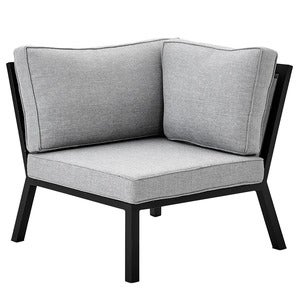 Belfort hjørnestykke inkludert puter Svart / Pearly grey