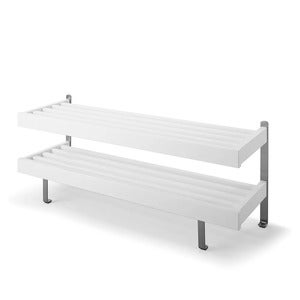 Nadja Skohylle 100 cm Hvitlakkert bjørk/grunnstål