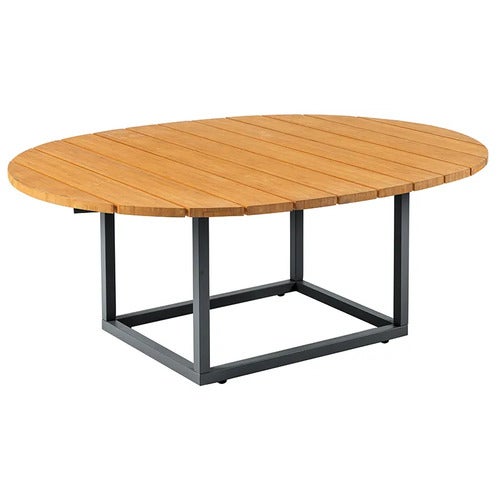 Olive salongbord 80x110 cm antrasitt / bamboo