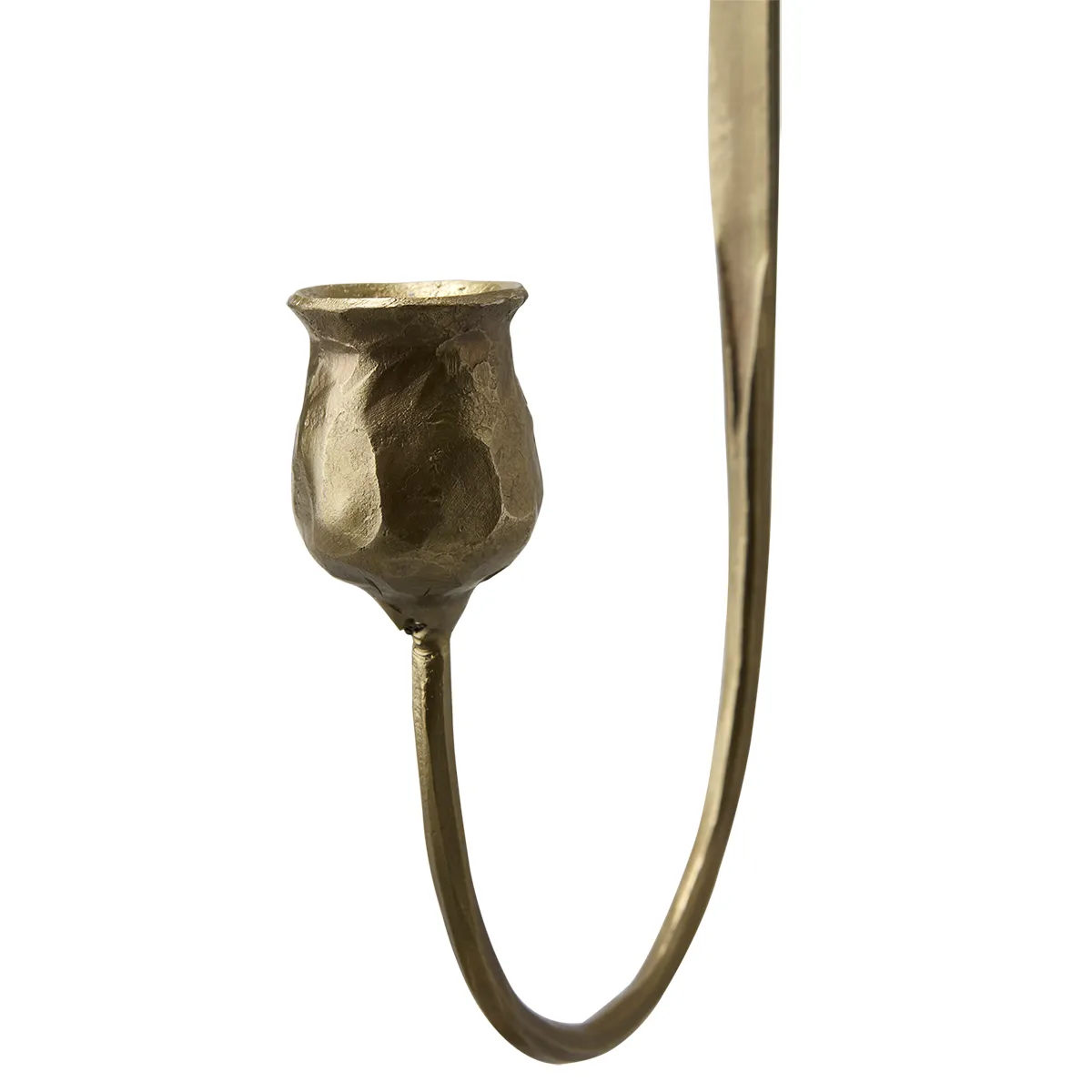 Vegglysestake Francis L Brass H57 cm